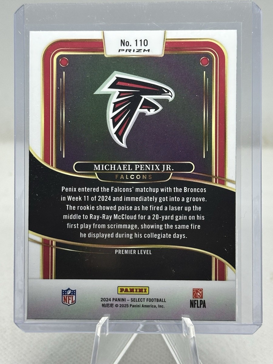 2024 Select Michael Penix Jr. Premier Level RC #110 Green & Yellow