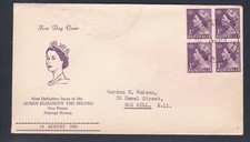 1953 QUEEN ELIZABETH II 1d PRE-DECIMAL STAMP HASLEM FIRST DAY COVER #4