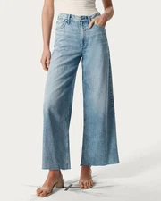 NWT Rag & Bone Featherweight Sofie HR Ankle Wide-Leg Jeans Sz 34 Mira #3F514