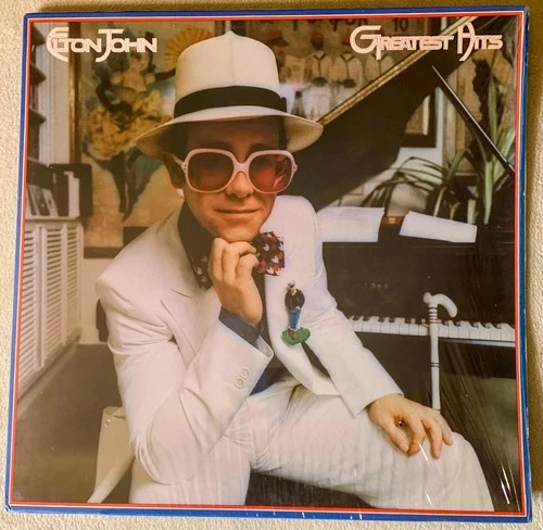 Elton John Greatest Hits 1974 Pinckneyville 1st pressing  in shrink  EX/EX/EX