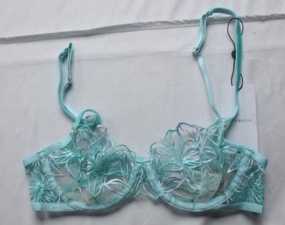Bluebella Women's Lilly Lace Bra CN6 Island Paradise Blue Size 34B NWT