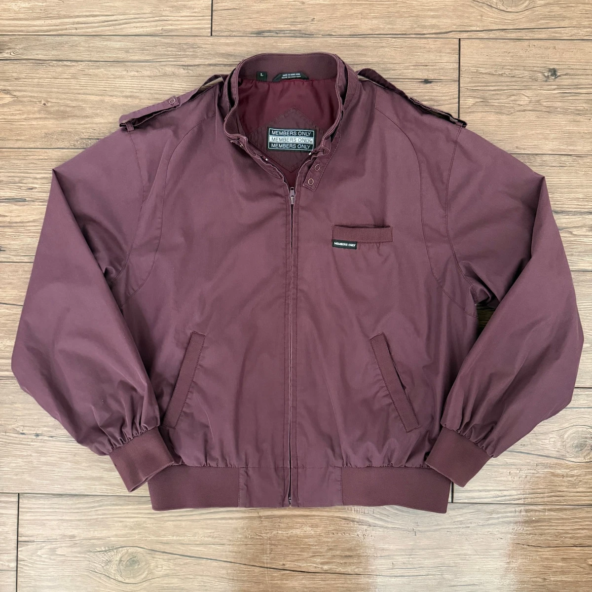 Veste coupe-vent en coton avec fermeture éclair pour homme