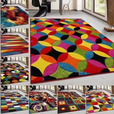 Handgeschnitzt Mehrfarbig Teppich Klein Groß Bodenteppich Läufer Matte Flur Schlafzimmer