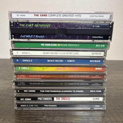 New Wave CD Lot Pretenders Talking Heads Cars Roxy Music B-52 s 12 CDs