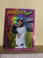 2026 Topps Heritage Baseball #267 Jorge Mateo - Pink Sparkle Insert - 