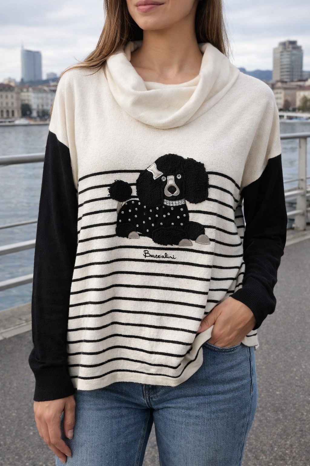 Maglione Braccialini Con Strass