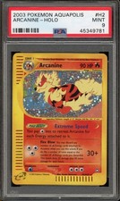 Pokemon Arcanine Holo Aquapolis H2 PSA 9 Mint on eBay