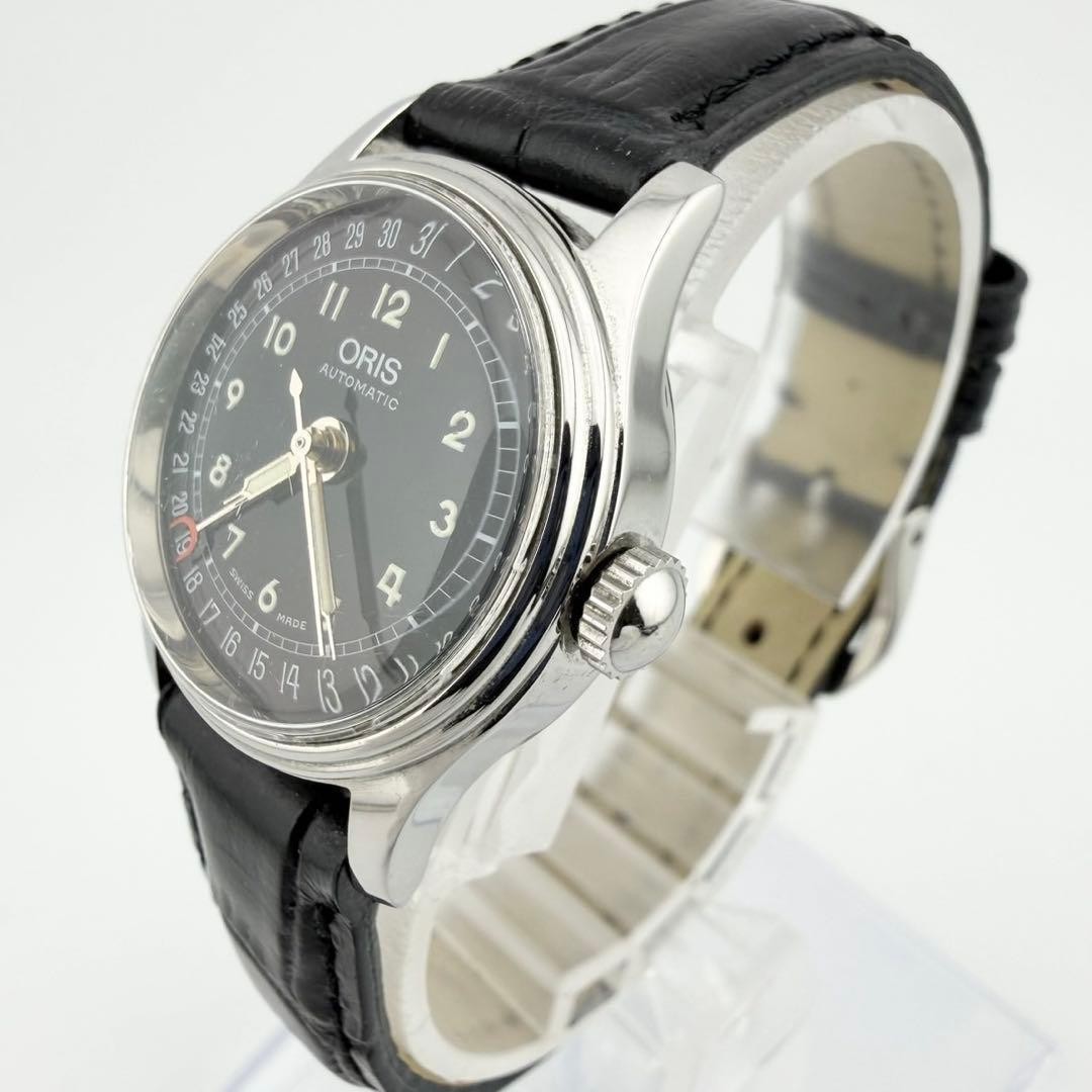 Oris 7405B Pointer Date Black Dial Automatic Watc… - image 4