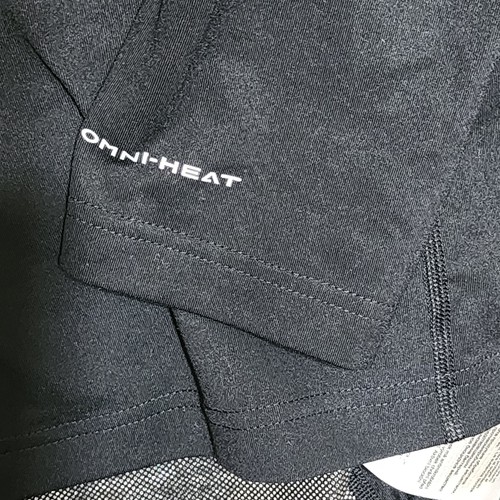 Columbia neuf homme taille XL omni-chaleur mi-poids demi-fermeture éclair noir trou pouce neuf avec étiquette  - Photo 5/10