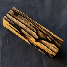 Black White Ebony Blank Exotic Wood Knife Handle 42 150 36mm 1369