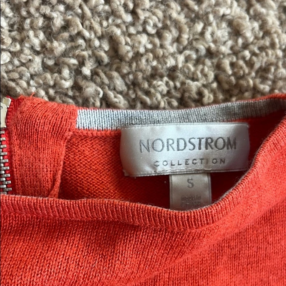 Suéter Nordstrom naranja de cachemir/mezcla de seda para mujer talla S Foto 3 de 4