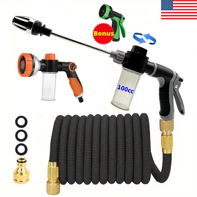 #ad #ad Expandable Garden Hose Pipe with 10 Spray Gun Flexible Heavy Duty Watering Tool $40.99