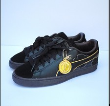 Puma X One Piece Suede Black Gold Red Yellow 39652501 Sneaker. Size 4.5