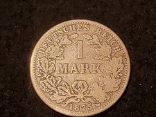 1 Mark 1875 A, Kaiserzeit, Reichsadler, 5g echtes Silber, Vorz&uuml;glich, Dt. Reich.