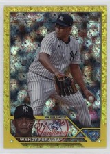 2023 Topps Chrome Update Yellow Mini-Diamond Refractor 35/75 Wandy Peralta 1pr8