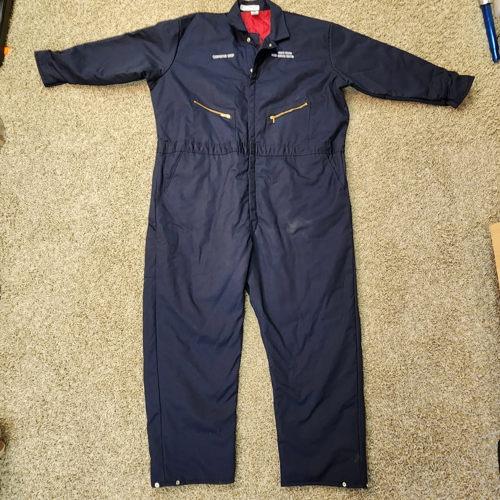 VF IMAGEWEAR Insulated Coveralls 3XL Regular Blue Work Outside Mechanic