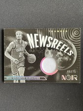 Shai Gilgeous-Alexander 2022-23 Panini Noir Newsreels Jersey /75 #NJ-SGA