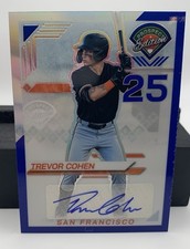 2025 Panini Prospect Edition Trevor Cohen Blue Prizm Auto /149 Giants