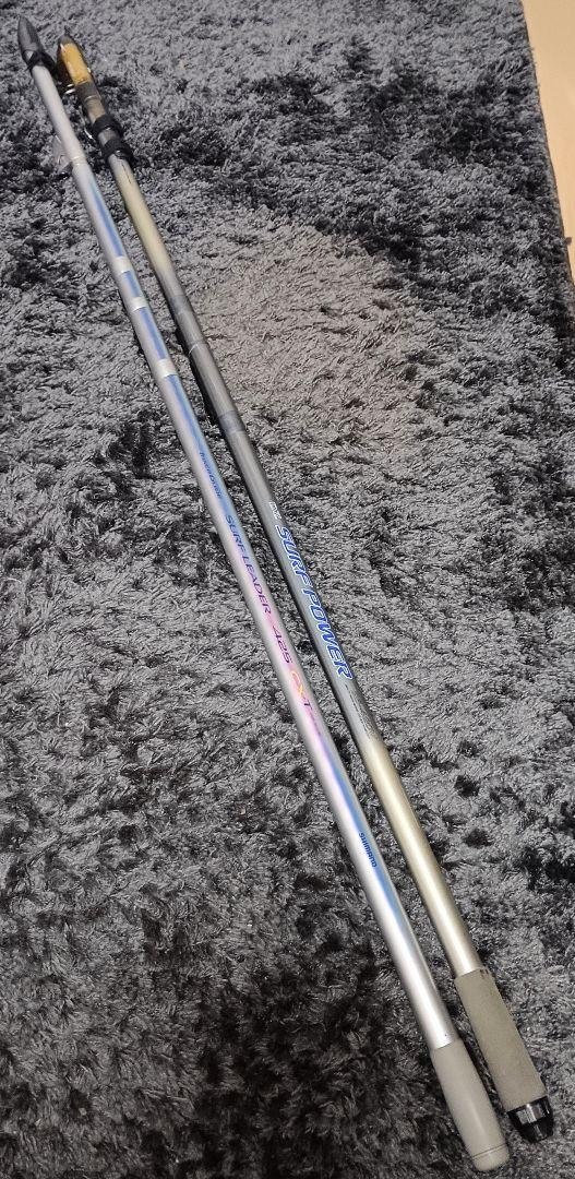 ロッド SHIMANO SURF LEADER 425 CX-T Shimano Surf Leader 425CX-T Interline & Daiwa Power 25-420V