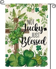AVOIN colorlife St Patricks Day Garden Flag 12x18 Inch Double Sided Outside, Not