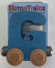 Maple Landmark Inc. 100078 NameTrains "G" Blue Wooden Letter Car