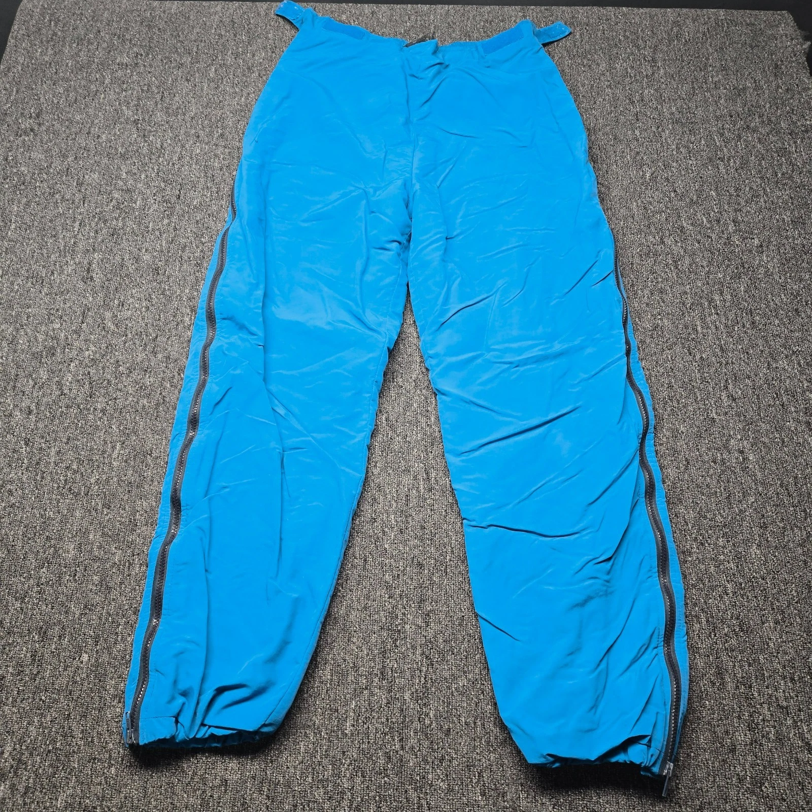 Vintage Lands’ End Ski Snow Pants Men’s M 32x32 USA Full Zip Insulated Blue