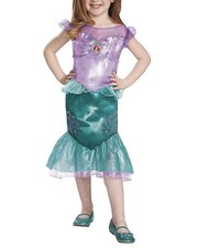Disney Princess Dress Costume little mermaid Ariel Dress Purple Blue 4-6X