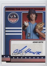 2023 Panini USA Baseball Stars & Stripes Blue Aidan Hayse #NTDP-AH Auto yl0