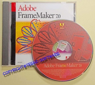 Adobe Framemaker 7.0 deutsch  Windows - Orginal-CD mit Seriennummer -incl. MwSt.