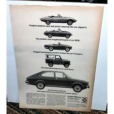 1973 1974 Austin Marina British Leyland Car Original Print Ad