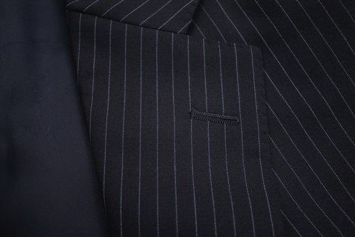 Barneys New York 2 Button Flat Front Charcoal Men's Suit US 38L - Picture 6 of 11