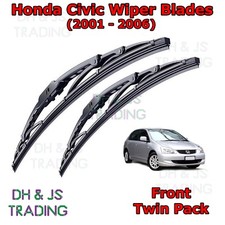 (01-06) Limpiaparabrisas delantero Honda Civic MK7 24"15" tipo gancho limpiaparabrisas