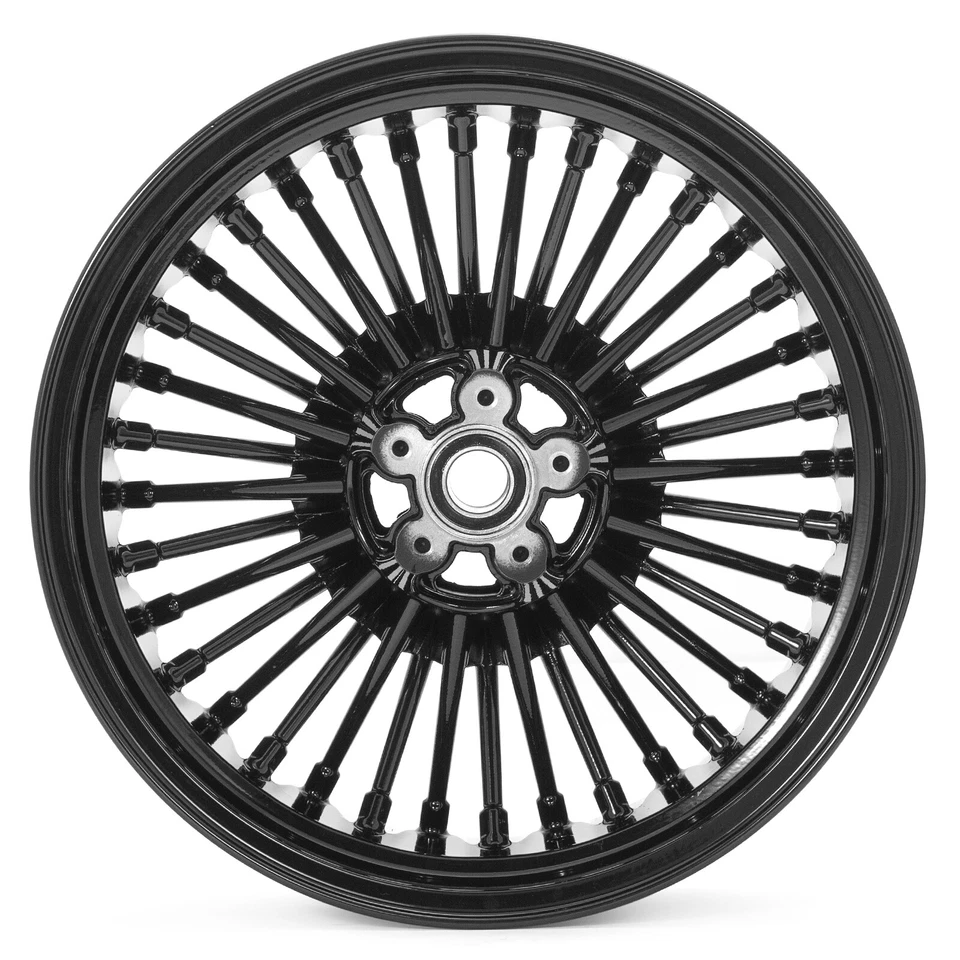 Llantas de radios gruesos 17X3,5 17x6,0 para Harley Softail Fatboy FLSTF FLSTFB 07 UP Foto 3 de 4