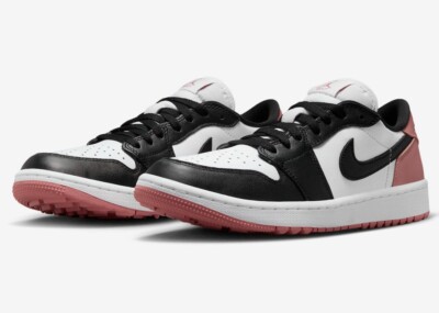 Men's Size 6.5/8W Nike Air Jordan 1 Low Golf Rust Pink White