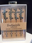 NEW Thanksgiving Sentiments “Grateful" Cheese / Cocktail Appetizer Picks (4)