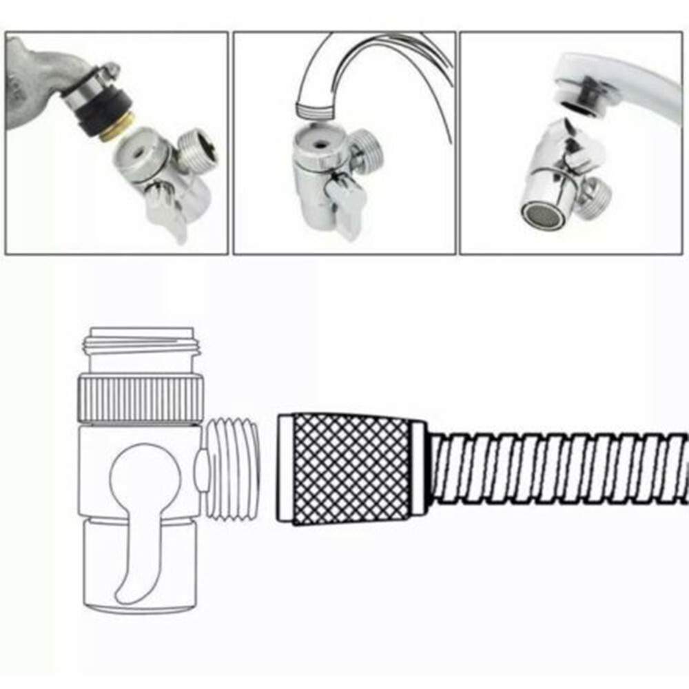 Delta Dusch-Anschluss 442822 – Chrom-Drehgelenk-Stecker Für Handbrausen Mit Pin-Mount