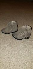 Gray Garanimals Fringed Baby Cowboy Boots. Size 2. suede look