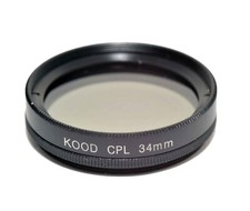 34mm Runder Polarisator Filter Glas CPL Polarisierend Von Kood