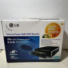 LG GE20LU10 External Super Multi DVD +/- Rewriter 20x Speed 8.5 GB LightScribe 