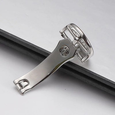 Fibbia Pieghevole A Fiore Per Cinturino Orologio 16/18 Mm – Acciaio Inox (3 Colori) - Foto 2
