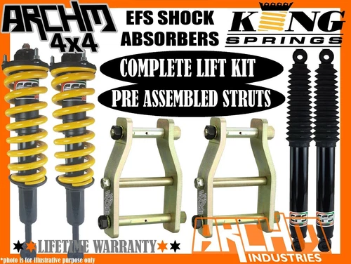 MITSUBISHI MQ/MR TRITON EFS SHOCKS KING 40mm SUSPENSION EXT SHACKLE LIFT KIT