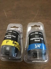 Apollo Pex A Expansion Tool Head Lot Of 2 - 3/4” & 1” Open Packages EXPHEAD