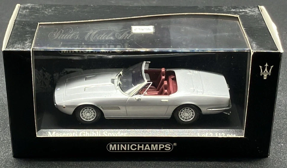 Minichamps 1/43 Maserati Ghibli Spider 1969 Silver 400123331 - Image 3 of 4