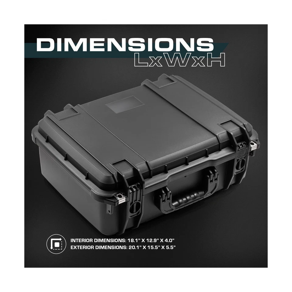 Estuche protector de caja seca de alta resistencia Seahorse 720 con espuma Accuform - TSA Apr... Foto 3 de 4