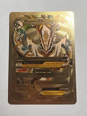 M Rayquaza EX Gold Foil HP 700 Fan Art Card NM