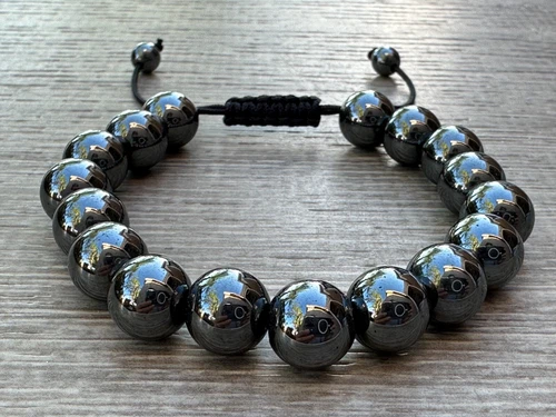 Grade A++ Edelstein Perlen verstellbar Armband 10 mm, echte Kristalle Armbänder - Bild 45 von 124