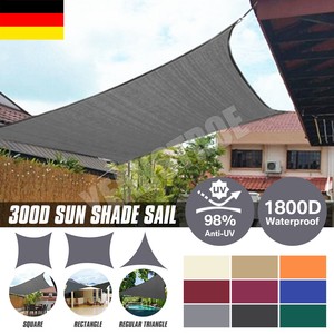 Sonnenschutzsegel Schattenspender Sonnensegel Sonnenschutz 98 Uv Schutz Garten Ebay