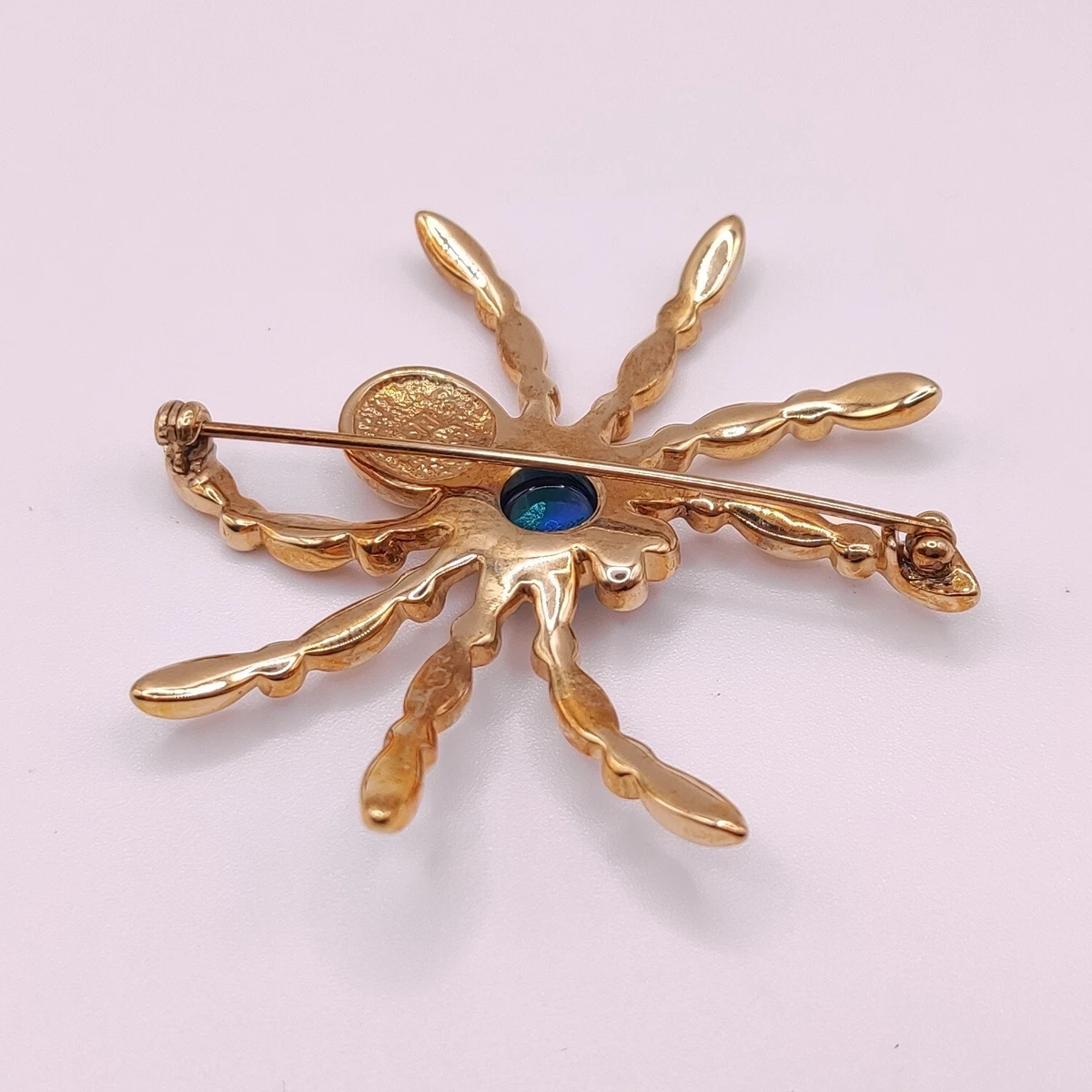 ⭐ Pierre Lang Brosche Anstecknadel Stecker Pin Anhänger Perle Stein Gold 018 ⭐