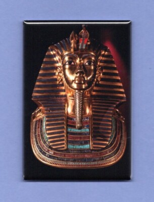 KING TUT *2X3 FRIDGE MAGNET* TUTANKHAMUN EGYPT ANCIENT EGYPTIAN PYRAMIDS VECTOR