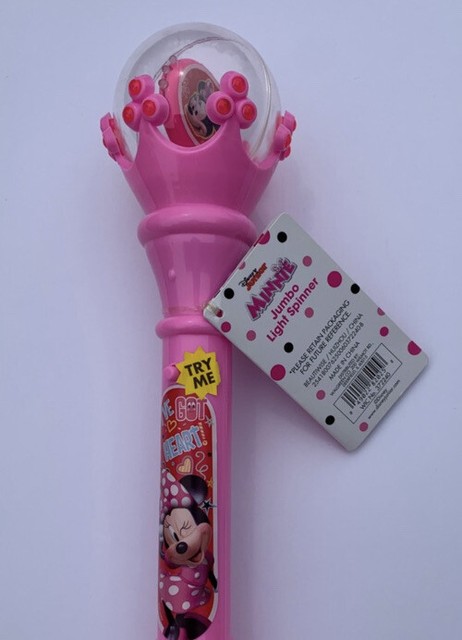 minnie mouse spinning light toy